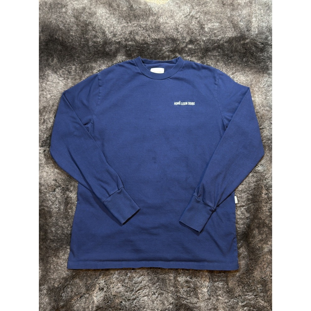 Aime Leon Dore ALD Mens Blue Uniform T Shirt LS Size S